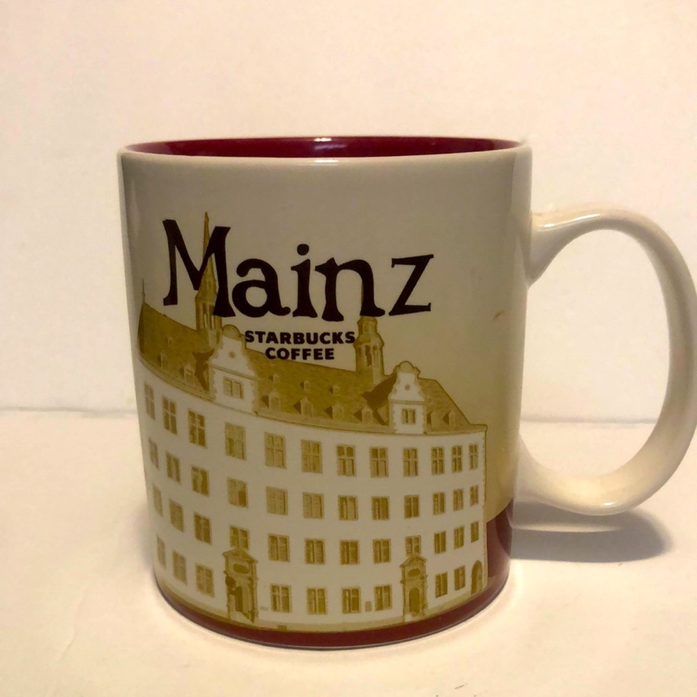 Starbucks Mainz Global City Icon Series Coffee Mug - Tan & Brown 2014